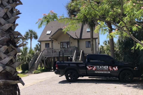 Bat exclusion and seal up at a home on Folly Beach, SC