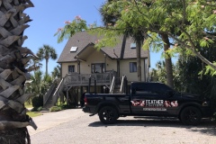 Feather Fighters Wildlife Removal doing a bat exclusion and seal up on Folly Beach, SC