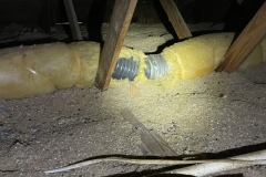 Major damage to ductwork and AC lines from rats and squirrels at a home on Folly Beach, SC